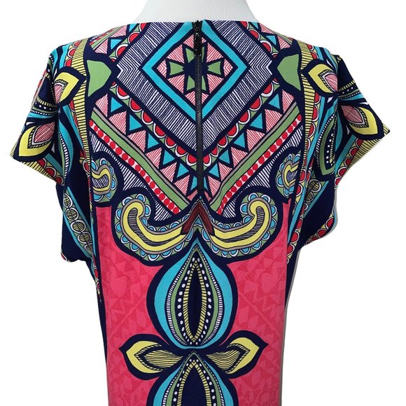 Vintage Yet New Laundry by Shelli Segal Silky Stretch Jersey Shift Dress - Picture 10 of 14